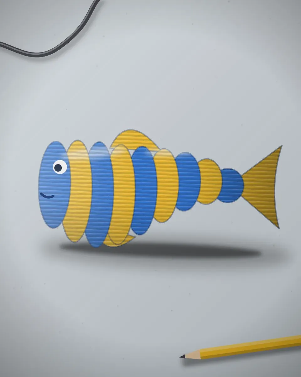 Peixe flexível